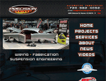 Tablet Screenshot of precisiondesignsfabrication.com